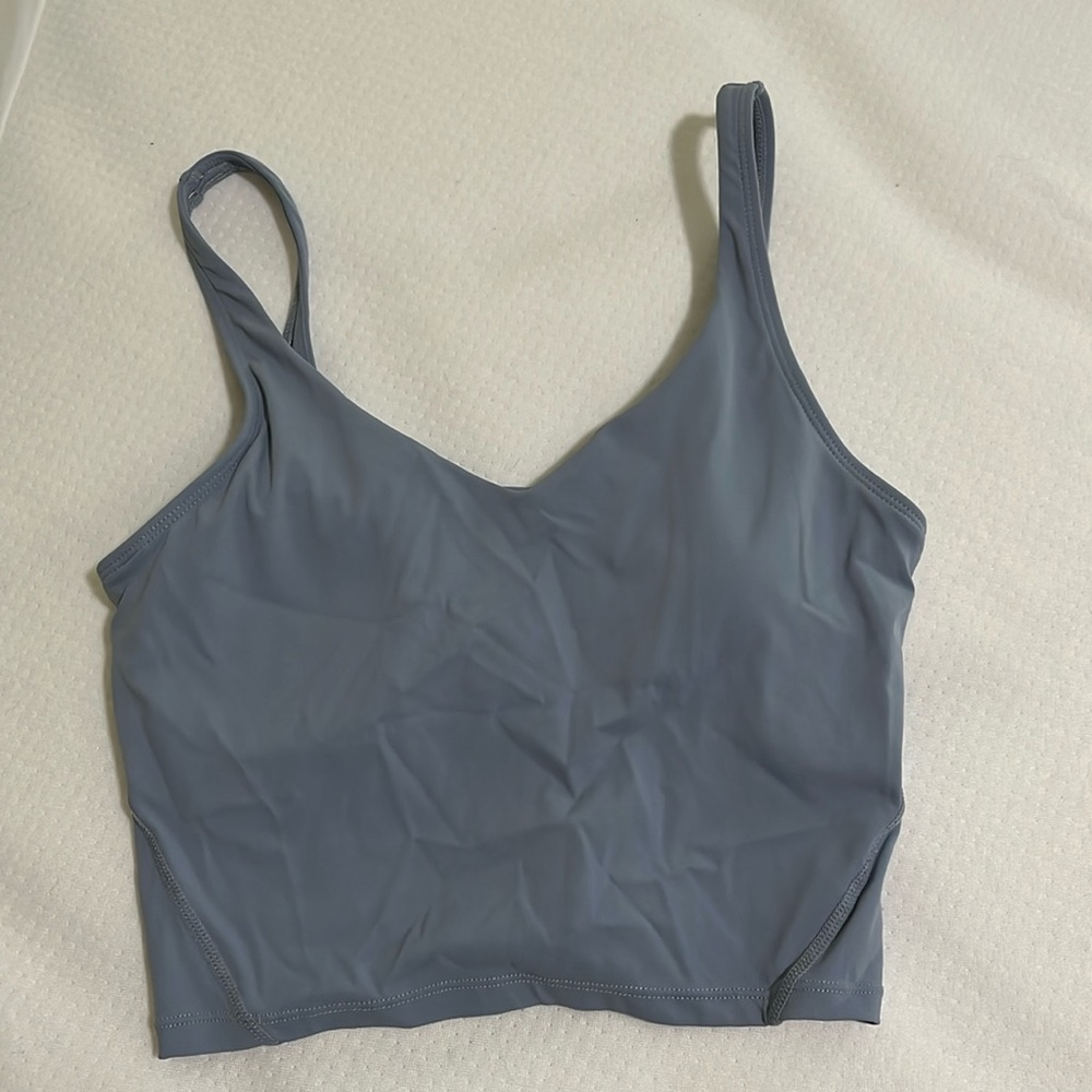 Workout cropped tank top